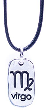 NILUXE DESIGN Ciondolo Oroscopo Vergine Reversibile in Argento con Costellazione, Collana per Uomo e Donna