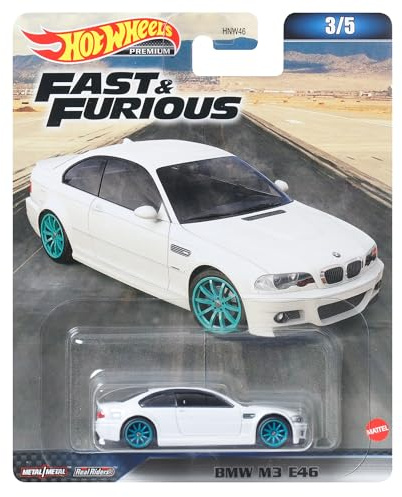Fast and Furious DieCast Modellauto BMW M3 E46 – Maßstab 1/64, Länge 7 cm