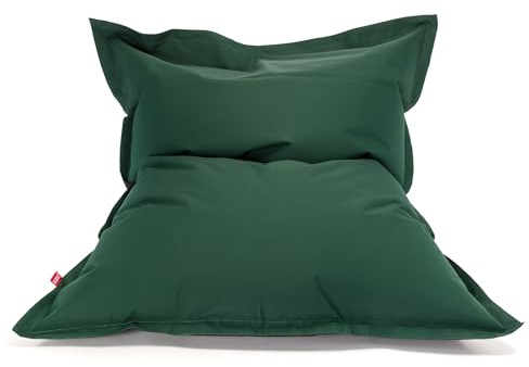 Ecopuf Outdoor Liegesack Pillow S – wetterfester Kinder Sitzsack für Garten, Terrasse & Balkon – Bean Bag 140x100 cm – Bodenkissen mit EPS-Füllung