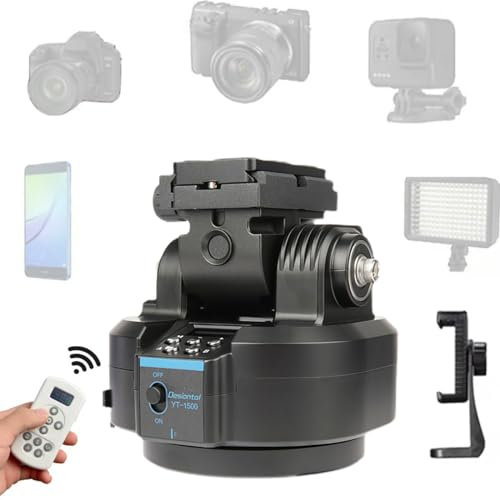 ZTIANFOTO Stabilisateur Vidéo Télécommandé Pivotant et Inclinable Charge Max 2 kg Rotation 360° pour Appareils Photo et Smartphone