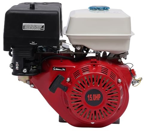 3600 RPM 15HP 4 Stroke Gas Engine, 420cc Kart Motor Air Cooling Petrol for OHV Garden Pumps