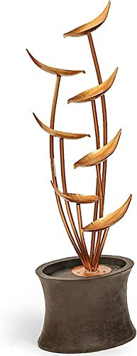 Fontana da esterno, cascata Feng Shui in ferro battuto per decorazioni per fontane da giardino, pavimento, acqua, paesaggio, giochi d'acqua per giardino, terrazza, portico, cortile, decorazioni p