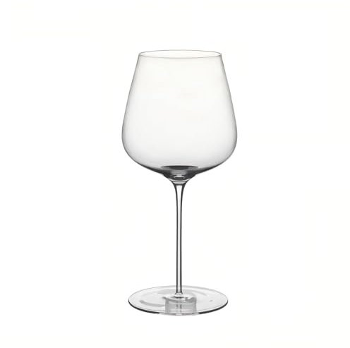 CONSTANCEY Set di bicchieri da vino rosso grandi, in cristallo soffiato a mano, senza piombo, grandi bicchieri bordeaux con stelo lungo, leggeri, trasparenti, per matrimoni,