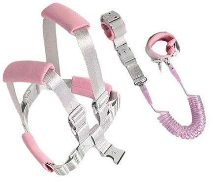 Toddler Harness with Leash, Harness with Anti-Lost Wrist Link for Toddler - Anti Lost Toddler Safety, Baby Walking Holder, Kids Walking Wristband Assistant Strap Belt,