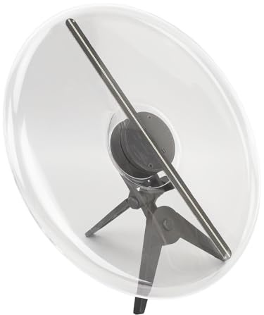 Ventilateur D'hologramme 3D, 1300 TR/Min, Projecteur Holographique 3D, luminosité Normale avec 224 Perles LED, pour Halloween, Bar, Casino, Fête (Prise UE 100-240V)