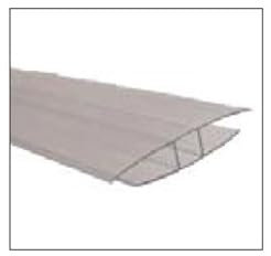 200 cm H Profil Polycarbonat transparent für 6 mm Platten