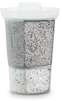 Santevia Filtre à eau au fluorure alcalin Mina | Filtre à eau unique à la maison ajoute des minéraux et fait de l'eau alcaline | Filtre à eau fluorure et chlore | Fabriqué au Canada