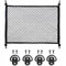 CATOR Red Maletero De Coche, Red Maletero Coche con 4 Ganchos 70×50cm Puede Extender a 120×80cm Almacenamiento Fija Red para Maletero, Red para Maletero de Coche para la Mayoría de los Coches
