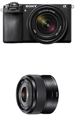 Sony Alpha 6700 Spiegellose APS-C Digitalkamera inkl. 18-135mm Objektiv (KI-basierter Autofokus, 5-Achsen-Bildstabilisierung, 4k 120p Video, Touch-Display) + 35F18