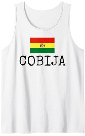 Cobija Country Bolivia Viaje Familiar Boliviano Hombres Mujeres Camiseta sin Mangas