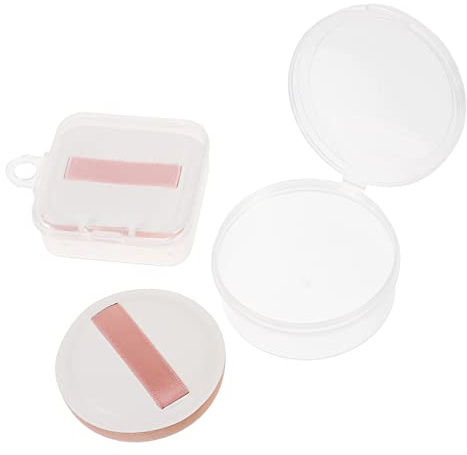 LRXIYODE Makeup Sponge Foundation Sponge 2pcs Wet and Dry for Face Blending with Storage Box Suitable for Women and Travel