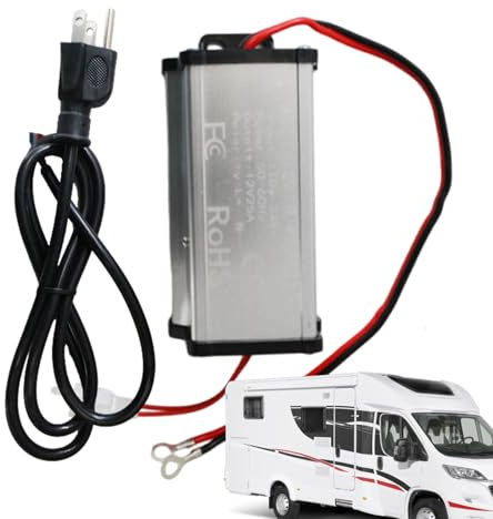 Fuente de Alimentación 220V a 12V - Convertidor Plug and Play para Electrodomésticos - Fuente 220V a 12V para Calentador Diésel,para Autocaravana Furgoneta Camión Camping Hogar y