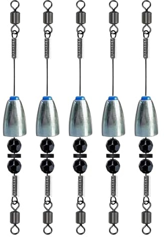 Generico Kit per La Pesca del Pesce Gatto,Piombi A di Piombo Ed Esca per Cattura | Montature da Pesca - per la di Trota Bass Surf Barca Traina Kayak Fiume Lago Stagno e Acqua Salata
