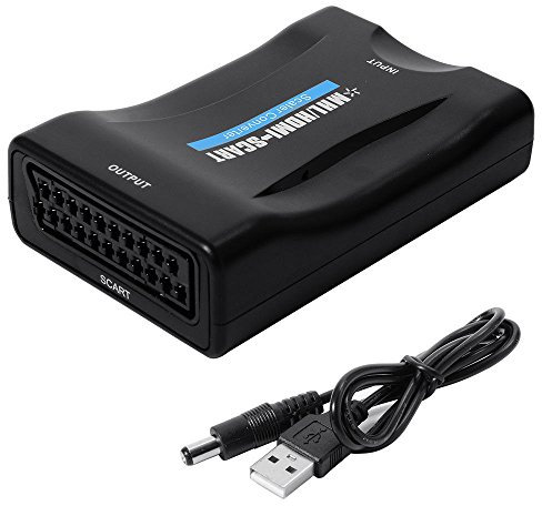 CONVERTITORE DA USCITA HDMI A PRESA SCART 1080P ADATTATORE PER TV DVD HD CW254