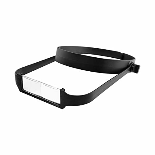 Modelcraft Slimline Kopfbandlupe mit 4 Linsen, Schwarz