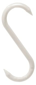 100 Biltong Plastic S-Hooks – 3” x 1” Meat Hanging Hooks for Drying & Smoking Meat | Make DIY Biltong Jerky | BBQ in Style w/our Sausage Butcher S-Hooks (White)
