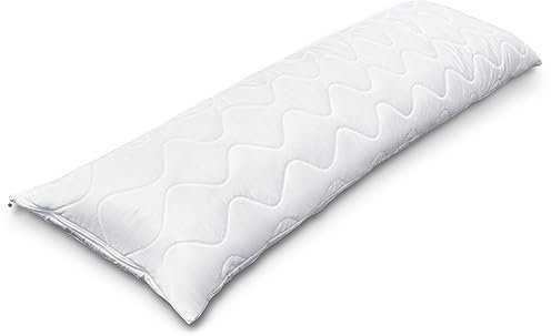 Siebenschläfer Seitenschläferkissen 40 x 145 cm - Langes Kissen für Seitenschläfer - Body Pillow - Körperkissen mit Mikrofaser-Füllung (40x145 cm)