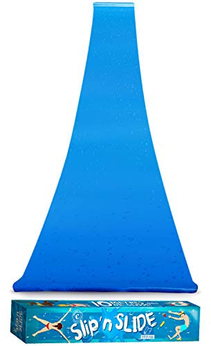 Offizielle XXL Riesige Wasserrutschmatte | 10 Meter Wasserrutsche | Bauch Rutscher Premium Qualität | Slip'n Slide | Wasserspiel im Freien | Freiluftspiel | Schnellste Rutsche | 100% Spaß