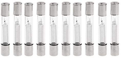 Yanhonin 10PCS 5KV 0.8A 800MA fusible de alto voltaje para microondas, tubos de fusible de vidrio axial