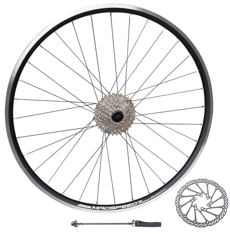 QR 27.5 650b (ETRTO 584x19) MTB Mountain Bike REAR Wheel + 9 Speed Cassette (11-32t) + 160mm Disc Rotor - Sealed Bearings (6 Bolt) Disc Brake Hub (Very Smooth Hub) - Double Wall - 32x Spokes