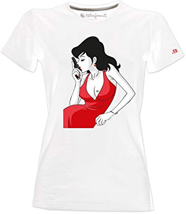 Blasfemus T-Shirt Margot fujiko Cartoni Animati Anni 80, Donna