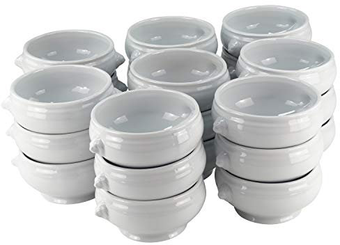 Lot de 24 terrines tête de lion en porcelaine 0,45 l