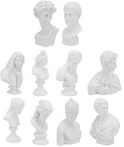 Cabilock 10pezzi Mini Statue Resina Per Decorazione Domestica e Aiuto Didattico Figure Artistiche Creative e Moderne Per Ufficio e Casa