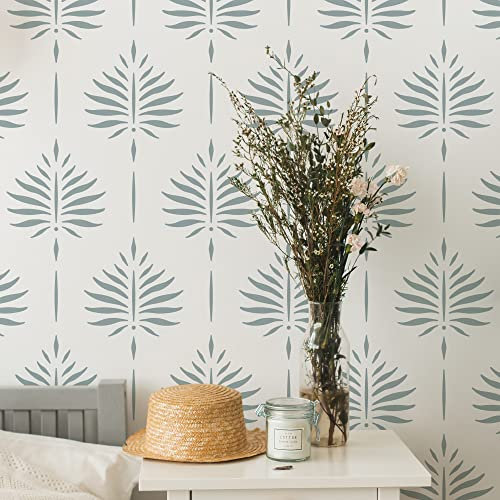 STENCILIT® Fern Wand Schablone zum Malen - XL Schablone 61 x 81 cm, Wand Schablonen zum Malen großer Muster, Moderne große Schablonen