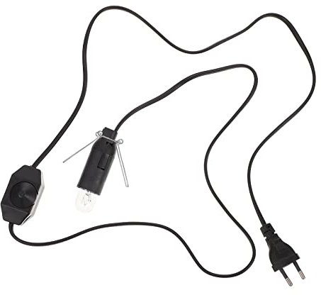 OSALADI Reemplazo Del Cable de La Lámpara de Sal Himalaya con Interruptor de Atenuador Y Bombillas de La Lámpara de Sal de 15W Salinas Lámparas de Reemplazo Original 55 Lámpara Cable Y