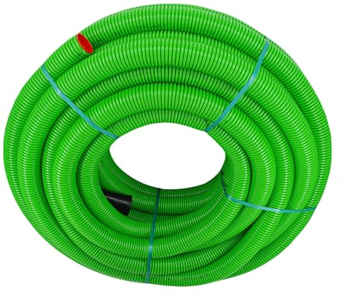 Megaa store Lüftungsrohr Wellrohr M75 mm Grün | Rekuperation Wärmerückgewinnung 5m bis 50m (20 Meter)