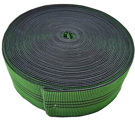 AngYang23 Cinta Elástica Extensible de Tapicería Banda de Látex Reparación de Muebles DIY Modificación Material de Repuesto para Sofá Silla Diván (Verde 5cm 10m)