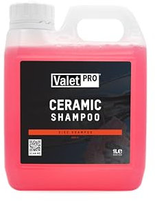 ValetPRO Shampoo in ceramica, 1 l, concentrato per auto, con forte capacità di pulizia, shampoo per auto in ceramica, con strato protettivo contro lo sporco, maggiore durata per sigillanti in ceramica