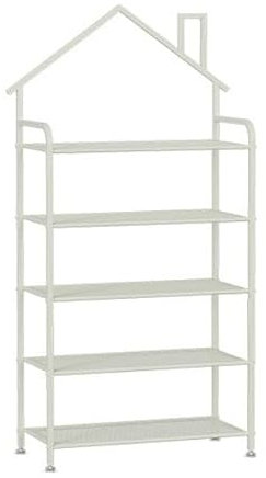 KOHARA Schuhregal-Organizer, modernes Schuhregal aus Metall, 3/4/5/7 Ebenen, hohes Schuhregal, vertikaler Schuhregal-Organizer mit Netzregalen für Eingangsbereich, Schlafzimmer, Gardero