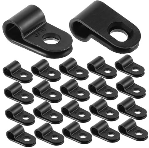 GLEAVI 200stücke Kabelclip Für Lichtschlauch Drahtklemme Montageclip Seilclip Ethernet-kabelclip Außenbereich Geeignet Pvc-material Schraubbefestigung Organisation Und Befestigung Von