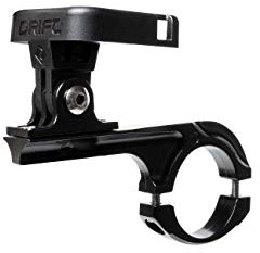 DRIFT Ghost Handle Bar Mount 2.0 Clip Holder, Steel Camera Bracket With Rubber Shims, Suitable for Motorcycle & Bike, Accessories for Ghost XL & XL Pro