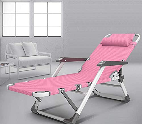 Klappbarer Chaiselongue-Stuhl für den Außenbereich, mit Kissen, Schwerelosigkeits-Verstellbarkeit, Liegestühle - für Büro, Pool, Garten, Campingstuhl