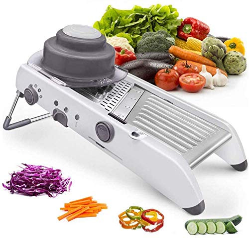 XWBLDBDFC Cortador manual multifuncional, rallador de verduras, cortador de juliana, cortador de frutas, gofres, cocina, cebolla, patata