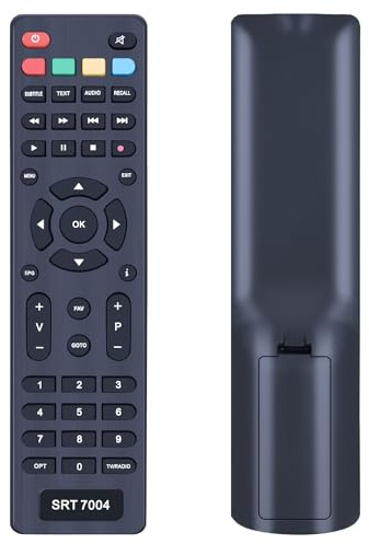 TCNOUMT SRT7004 Telecomando di ricambio adatto per ricevitore satellitare Strong Definition SRT 7004 SR-7004