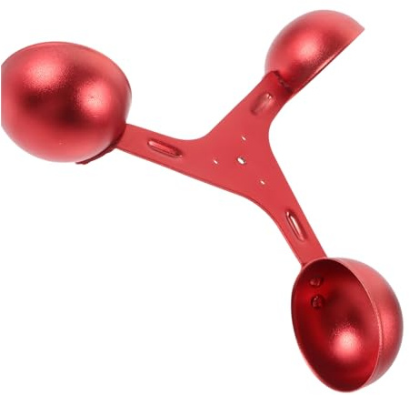 NUOBESTY 3-cup Wind Speed Anemometer Sensor Replacement Cup 200mm Aluminum Alloy Wind Blade Accessory for Outdoor Tool