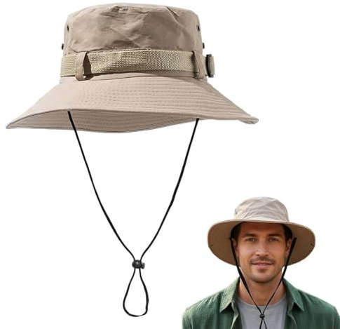 ZENQARI 1 Cappello da Pescatore Sole, Cappello Casuale Leggero, Protezione Solare UV, Per Uomo Donna, Ideale per Escursioni, Viaggi, Spiaggia e Vita Quotidiana