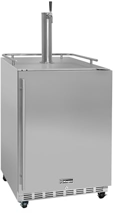 Kegco Kegerator 24 Wide Single Tap Stainless Steel Commercial Beer Dispenser HK38SSC-1
