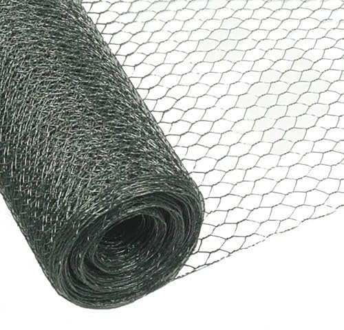 Garmix Sechseckgeflecht Kaninchendraht Hasendraht Drahtgeflecht Verzinkt 13mm 0,7mm (75cm x 25m)