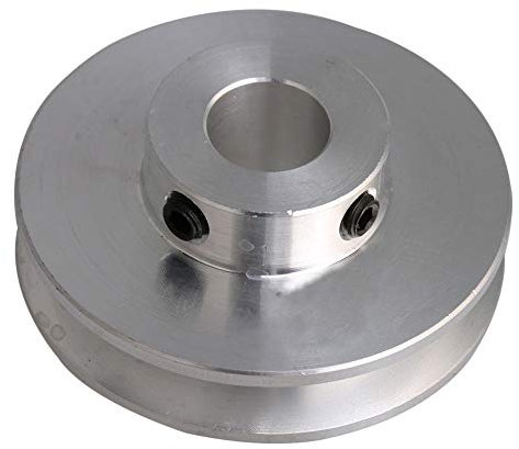 41x16x10 MM Silber Aluminiumlegierung Einzelnut 10 MM Feste Laufrolle für Motorwelle 3-5 MM PU Runde Gürtel