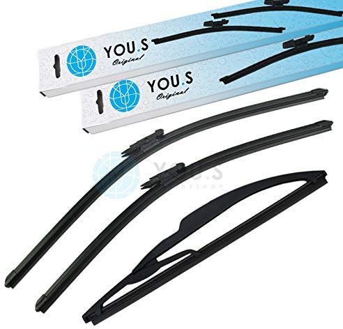 YOU.S SCHEIBENWISCHER SET VORNE + HINTEN 580 + 530 + 260 mm (3 Stück)
