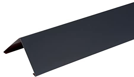 Faitage simple 2 pinces ALUMINIUM GRIS ARDOISE - 2M - Dimension du profilé 333 mm