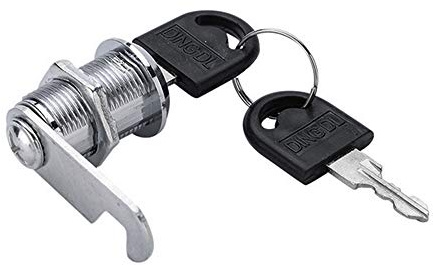 Loboo Idea Nockenschloss, Aktenschrankschloss, Schrankschlösser mit Schlüsseln für Tür, Briefkasten, Schublade, Werkzeugkasten (1 Packung) (25 mm Schubladenschloss)