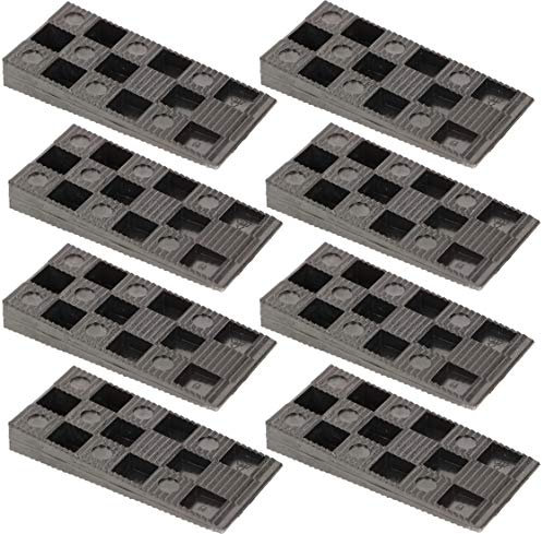 KOTARBAU® 50 cunei di montaggio in plastica 94 x 44 x 14 mm per finestra, porta, telaio finestra, nero