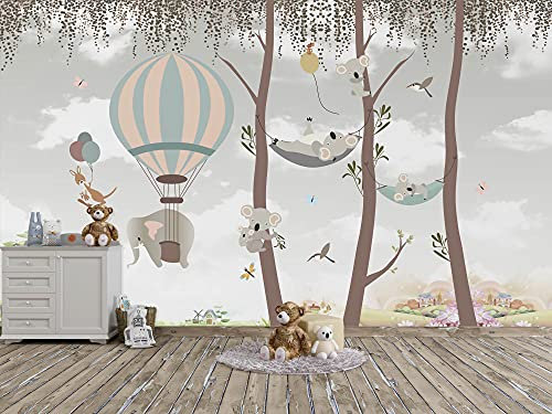 Oedim Papel Pintado para Pared Animales Infantiles, Mural, Papel Pintado, Decoración comedores, Salones, Habitaciones
