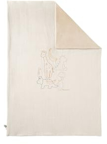 NOUKIE'S - Couverture Veloudoux - Tiga, Stegi & Ops - Beige - 100 x 140 cm