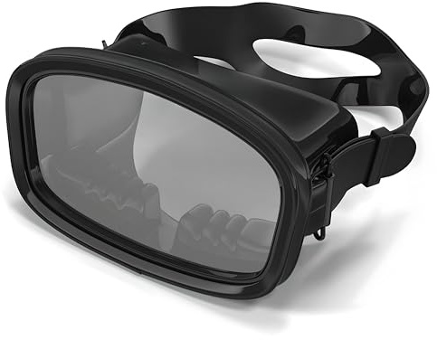 ATACLETE Bermuda Dive Mask: USAF Spec War Mask, High Volume Scuba Mask for Freediving, Snorkeling & Spearfishing - Wide-Angle Tempered Glass Single Lens, Comfortable Fit, Snorkeling Mask for Adults